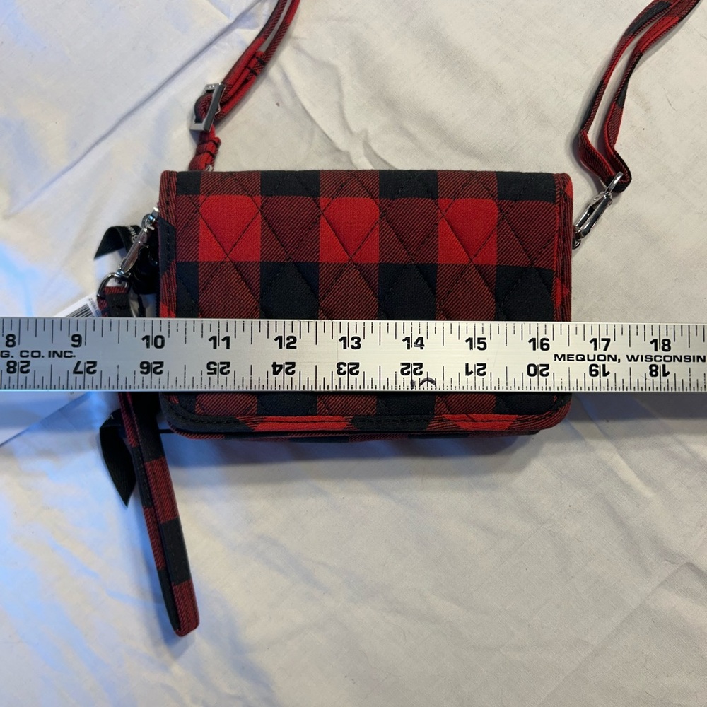 Vera Bradley Red Plaid Crossbody Bag - Picture 3 of 6
